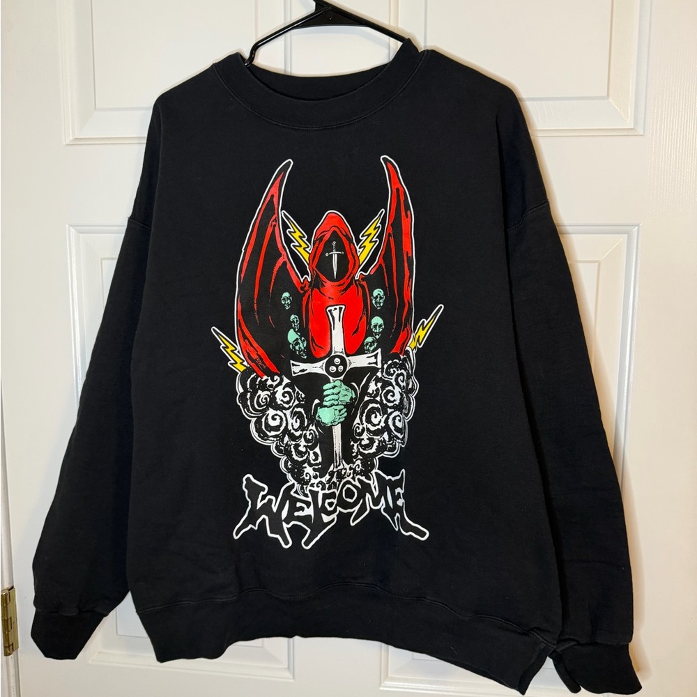 Welcome skateboards sweatshirt size Large